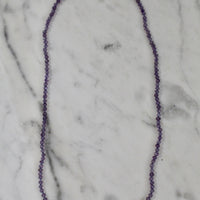 20" Pink Amethyst Knotted Necklace