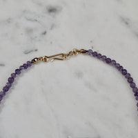 20" Pink Amethyst Knotted Necklace