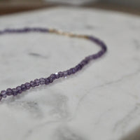 20" Pink Amethyst Knotted Necklace