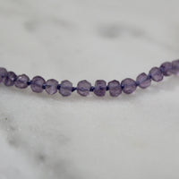 20" Pink Amethyst Knotted Necklace