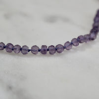 20" Pink Amethyst Knotted Necklace