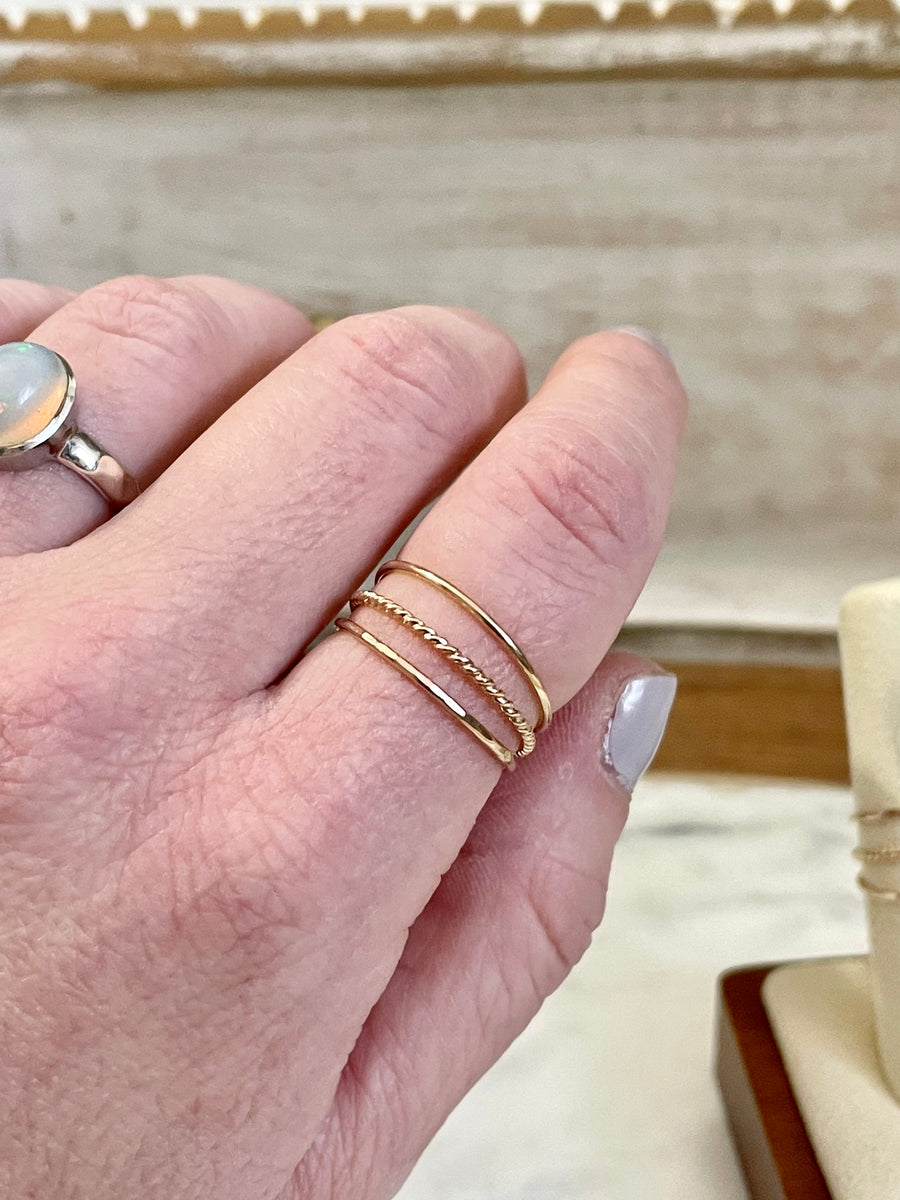 Gold Filled Stacking Ring Set