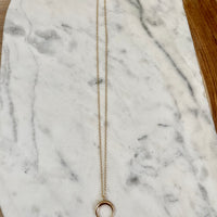 Crescent Necklace in Gold