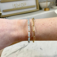 Aquamarine Beaded Bracelet