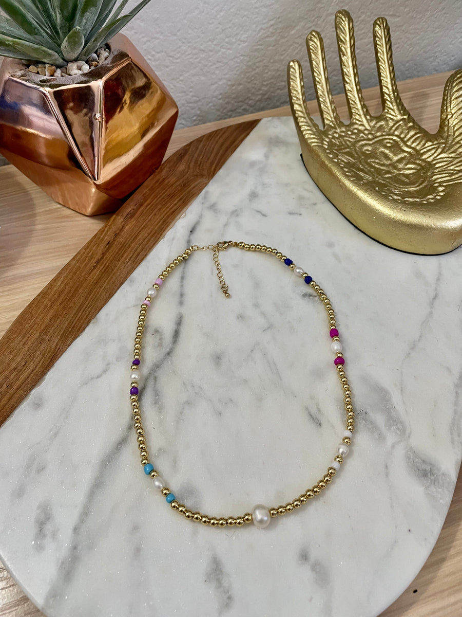 Sunshine Beaded Necklace