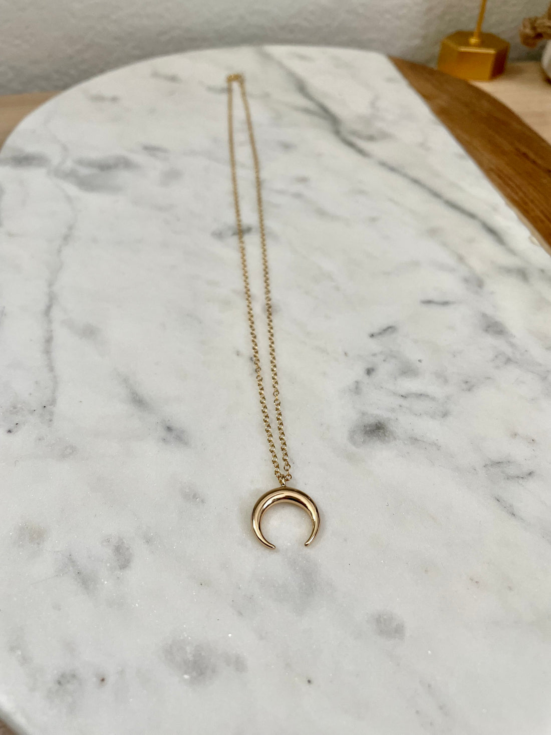 Crescent Necklace in Gold