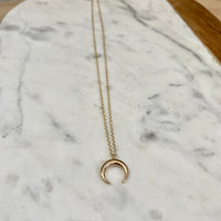 Crescent Necklace in Gold