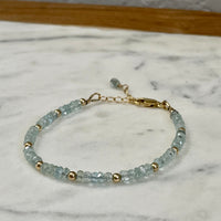 Aquamarine Beaded Bracelet