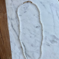 20" Rainbow Moonstone Knotted Necklace GF