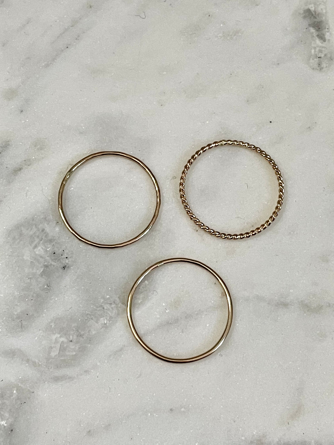 Gold Filled Stacking Ring Set