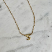 Single Letter Initial Necklace