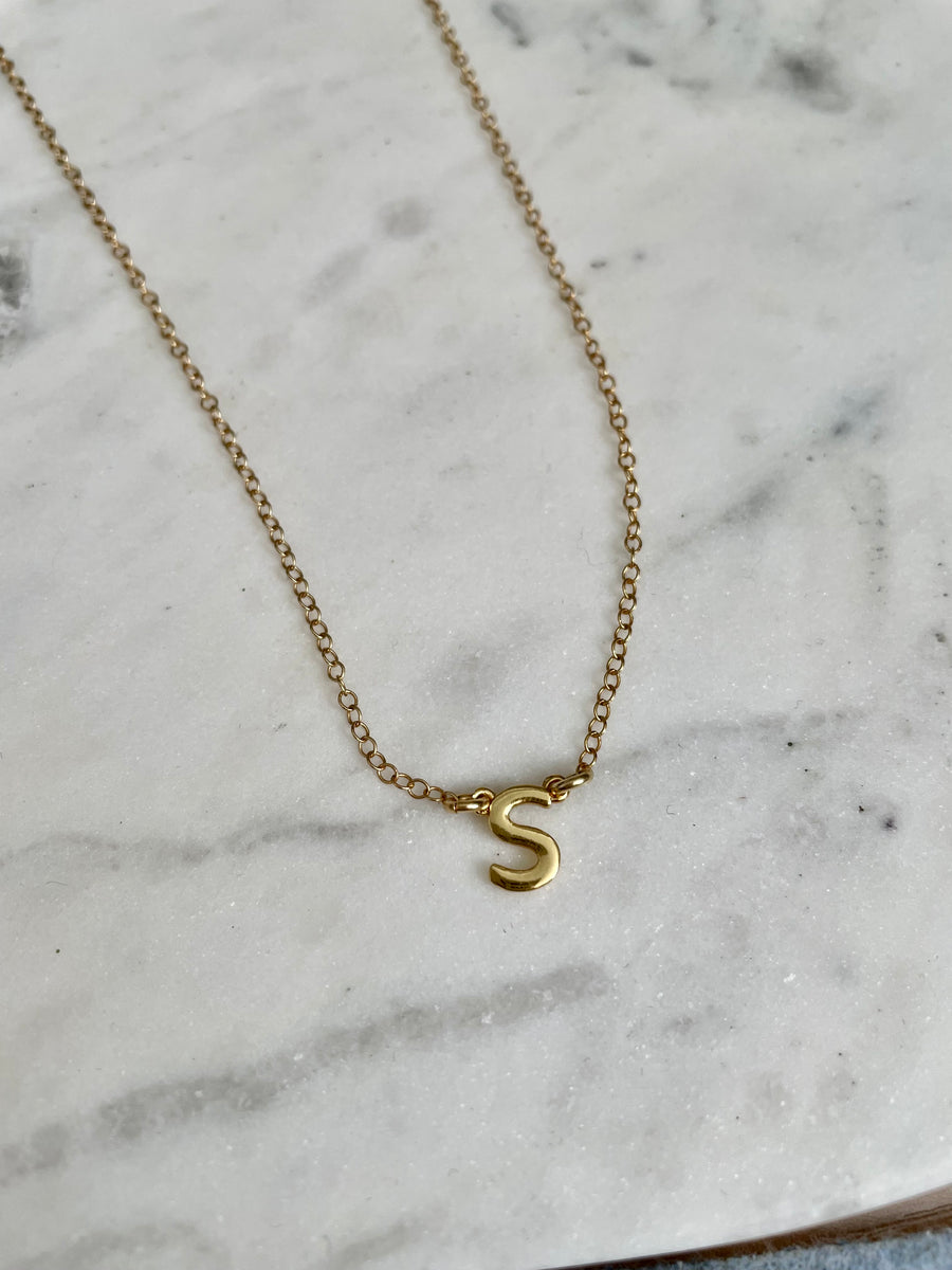 Single Letter Initial Necklace