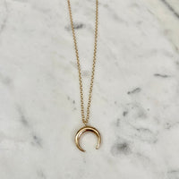 Crescent Necklace in Gold