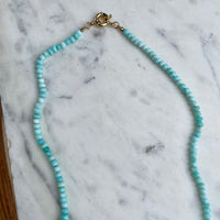 21" Peruvian Opal Knotted Necklace