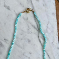 21" Peruvian Opal Knotted Necklace