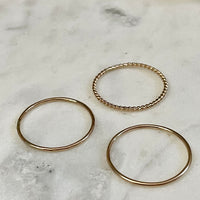 Gold Filled Stacking Ring Set