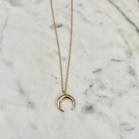 Crescent Necklace in Gold