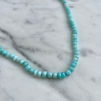 21" Peruvian Opal Knotted Necklace