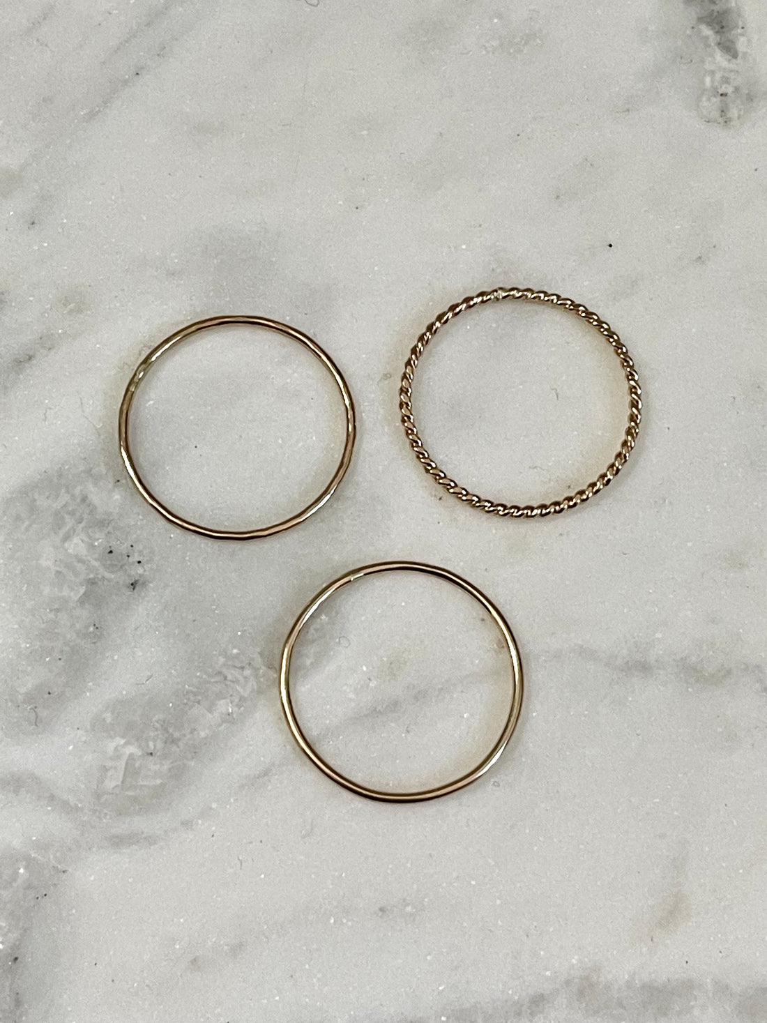 Gold Filled Stacking Ring Set