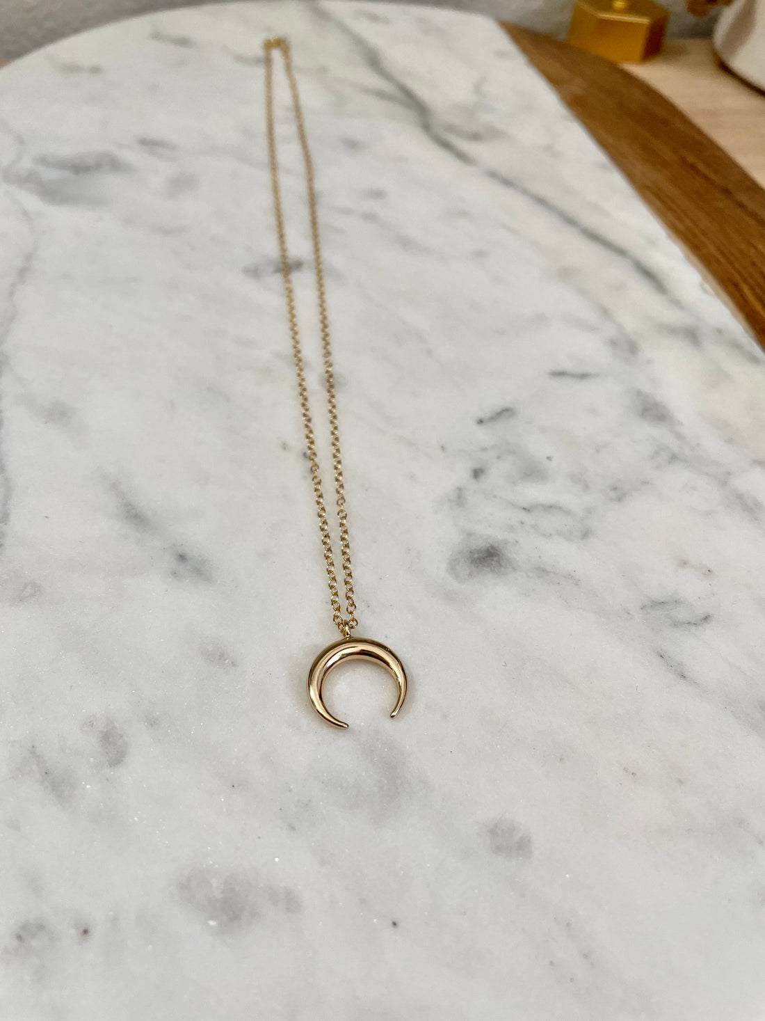 Crescent Necklace in Gold