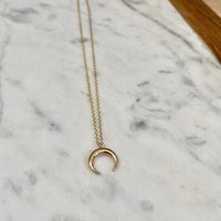 Crescent Necklace in Gold