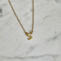 Single Letter Initial Necklace