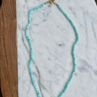 21" Peruvian Opal Knotted Necklace