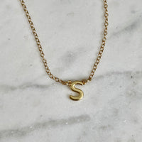 Single Letter Initial Necklace