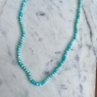 21" Peruvian Opal Knotted Necklace