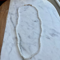 20" Rainbow Moonstone Knotted Necklace GF